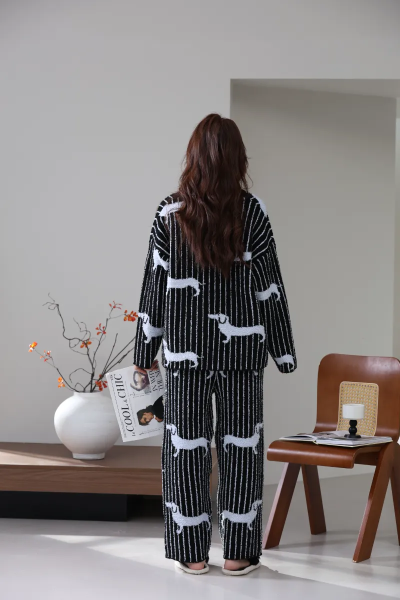 Μαλακό Fleece Κοστούμι Homewear για γυναίκες