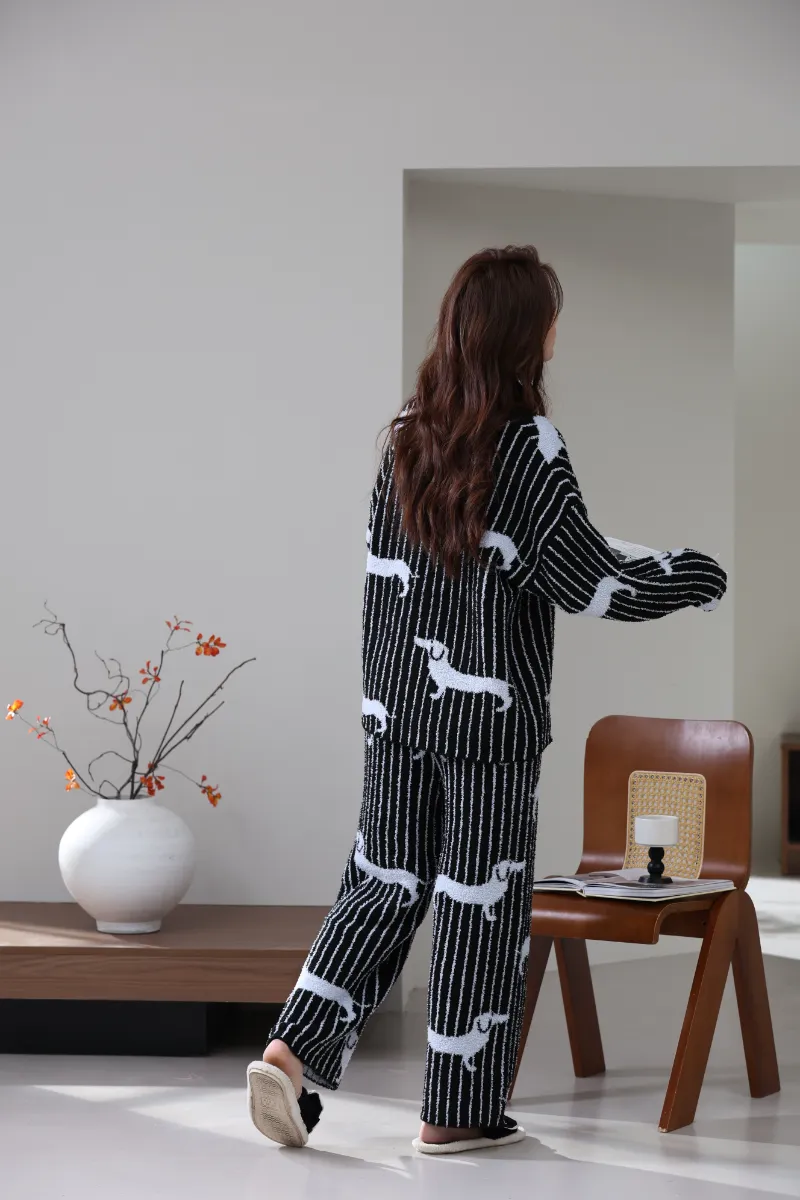 Μαλακό Fleece Κοστούμι Homewear για γυναίκες