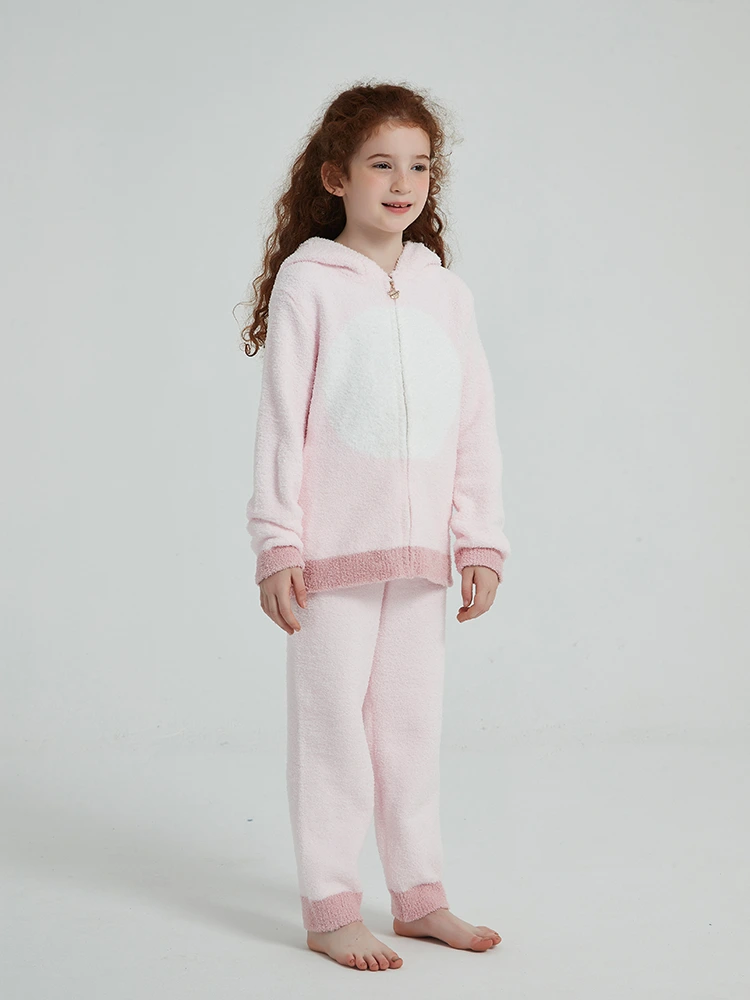 Girls Autumn and Winter Fleece Pajamas