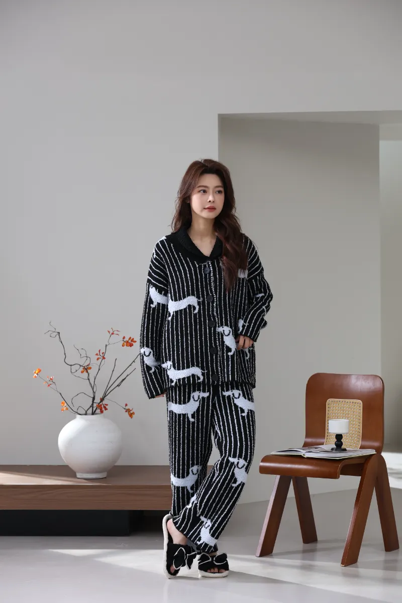 Μαλακό Fleece Κοστούμι Homewear για γυναίκες